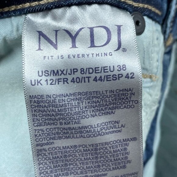 NYDJ Billie Mini Boot Cool Embrace Jeans Ankle High-Rise Womens Size 8 a0815 - Picture 5 of 12